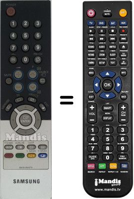 Replacement remote control Samsung LW 17M24C