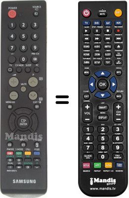 Replacement remote control Samsung LE 40S71