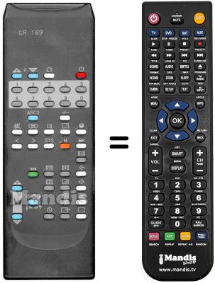 Replacement remote control Reflex CTV 70BB9510
