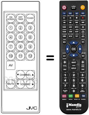Replacement remote control CT-75