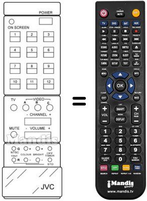 Replacement remote control CT-810 ME