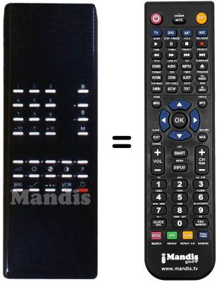 Replacement remote control Europhon CTV 5139 TS