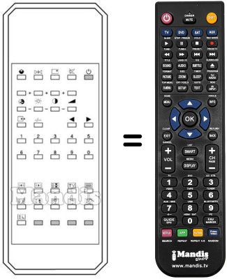 Comandament a distància equivalent Karcher CTV 4920 Comandament a distància equivalent Karcher CTV 4920