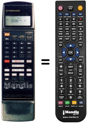Mando a distancia equivalente CU-VR 014