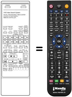 Comandament a distància equivalent DAEW97P1R11L00