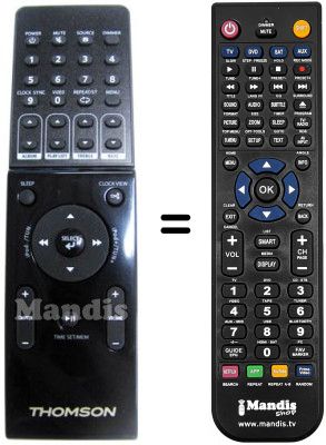 Comandament a distància equivalent Thomson DS 100 I Comandament a distància equivalent Thomson DS 100 I