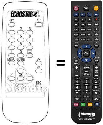 Replacement remote control DSB 9800