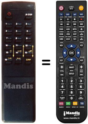 Mando a distancia equivalente DSR 100