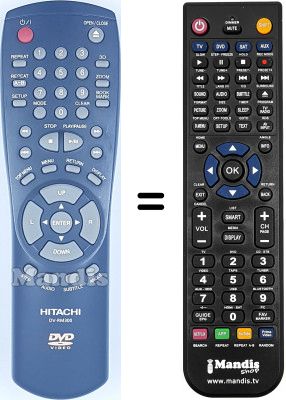 Replacement remote control DV-RM 300