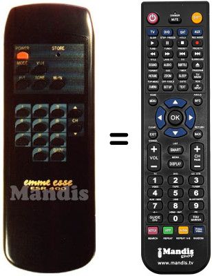 Mando a distancia equivalente ESR 400