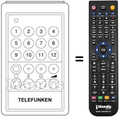 Replacement remote control FB 412