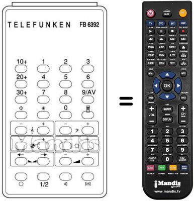 Replacement remote control FB 6392