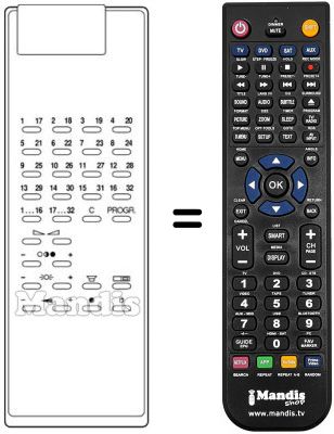 Comandament a distància equivalent FS 1 / 4