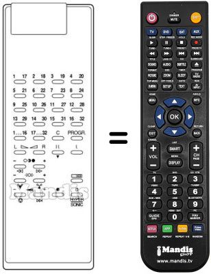 Comandament a distància equivalent FS 1 A
