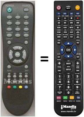 Mando a distancia equivalente Sliding ST 1743