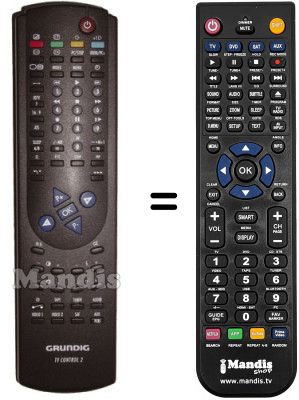 Replacement remote control Grundig M 70-490 / 9