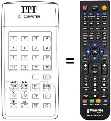 Mando a distancia equivalente IFB 14 S