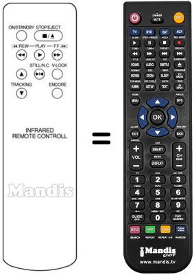 Mando a distancia equivalente INFRARED REMOTE CONTROL Mando a distancia equivalente INFRARED REMOTE CONTROL