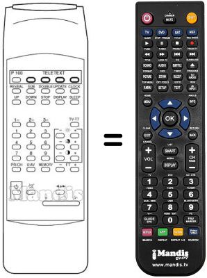 Replacement remote control UKV 505