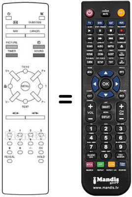 Mando a distancia equivalente STERN ISEFL 37-G43I300