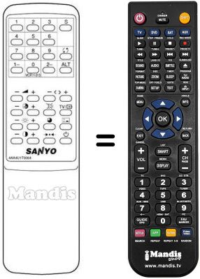 Replacement remote control 4AA4U1T0064