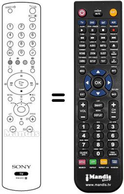 Replacement remote control Sony KV-L 15 SR1S