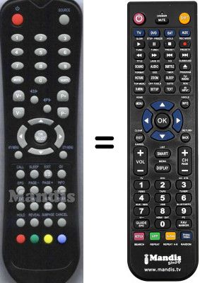 Replacement remote control NordMende N 1403 CD Replacement remote control NordMende N 1403 CD