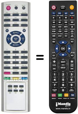 Mando a distancia equivalente Quasar LCD 32 HDR