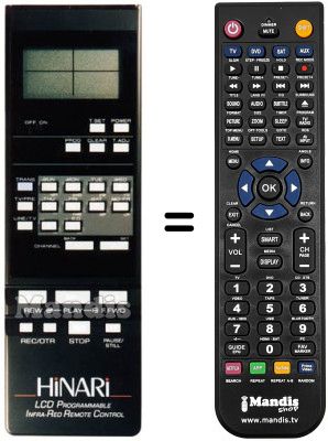 Mando a distancia equivalente LCD PROGRAMMABLE