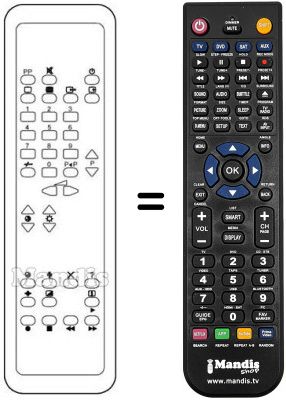 Comandament a distància equivalent PYE LEONARDO 52 KV 2525