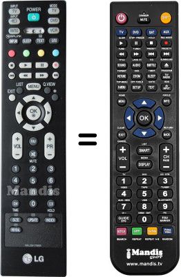 Replacement remote control LG 42 LC 54