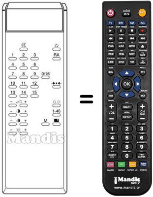 Replacement remote control MC 27