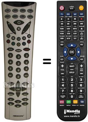 Replacement remote control NordMende MD 7330 TJ Replacement remote control NordMende MD 7330 TJ