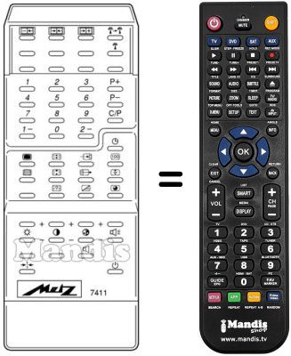 Mando a distancia equivalente MECATRON 7411