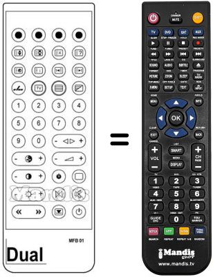 Replacement remote control MFB 01