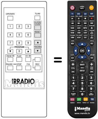 Mando a distancia equivalente MV 213