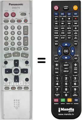 Mando a distancia equivalente EUR 7615KPO