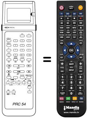 Comandament a distància equivalent Schaub Lorenz SL 300