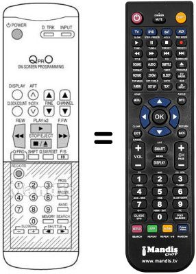 Replacement remote control QPRO Replacement remote control QPRO
