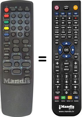 Mando a distancia equivalente Daewoo DVS 20 FBT Mando a distancia equivalente Daewoo DVS 20 FBT