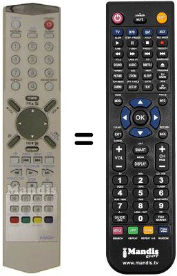 Mando a distancia equivalente Daewoo DDT 14 H9 Mando a distancia equivalente Daewoo DDT 14 H9