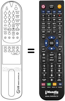 Replacement remote control LG RB-32CZ10RX