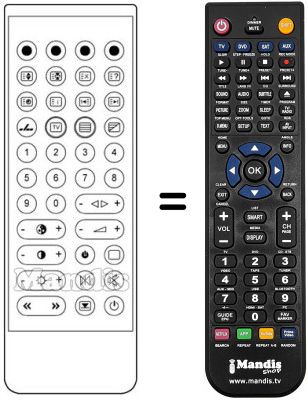 Replacement remote control TC 153