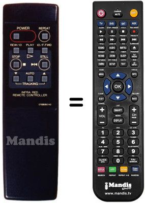 Mando a distancia equivalente Orion VP 291 RC