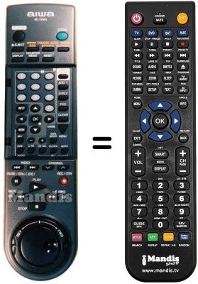 Comandament a distància equivalent RC-7VR01