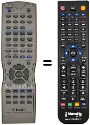 Replacement remote control TEAK PL-D 2100