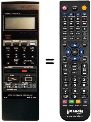 Mando a distancia equivalente RC-B