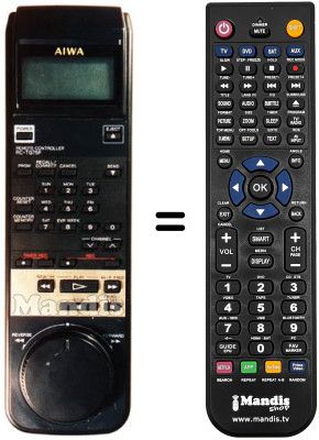 Mando a distancia equivalente Aiwa HV-G75