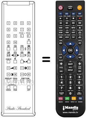 Mando a distancia equivalente RC 100