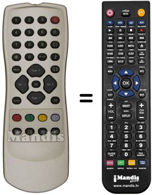 Mando a distancia equivalente RC 1113305 / 00